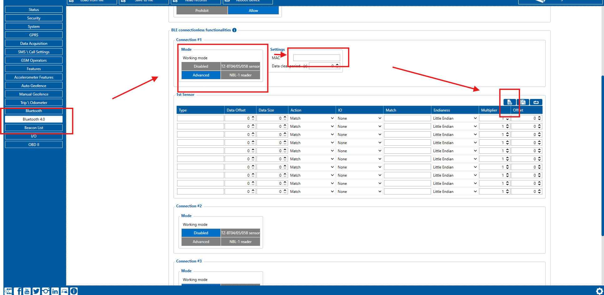 Bluetooth setting